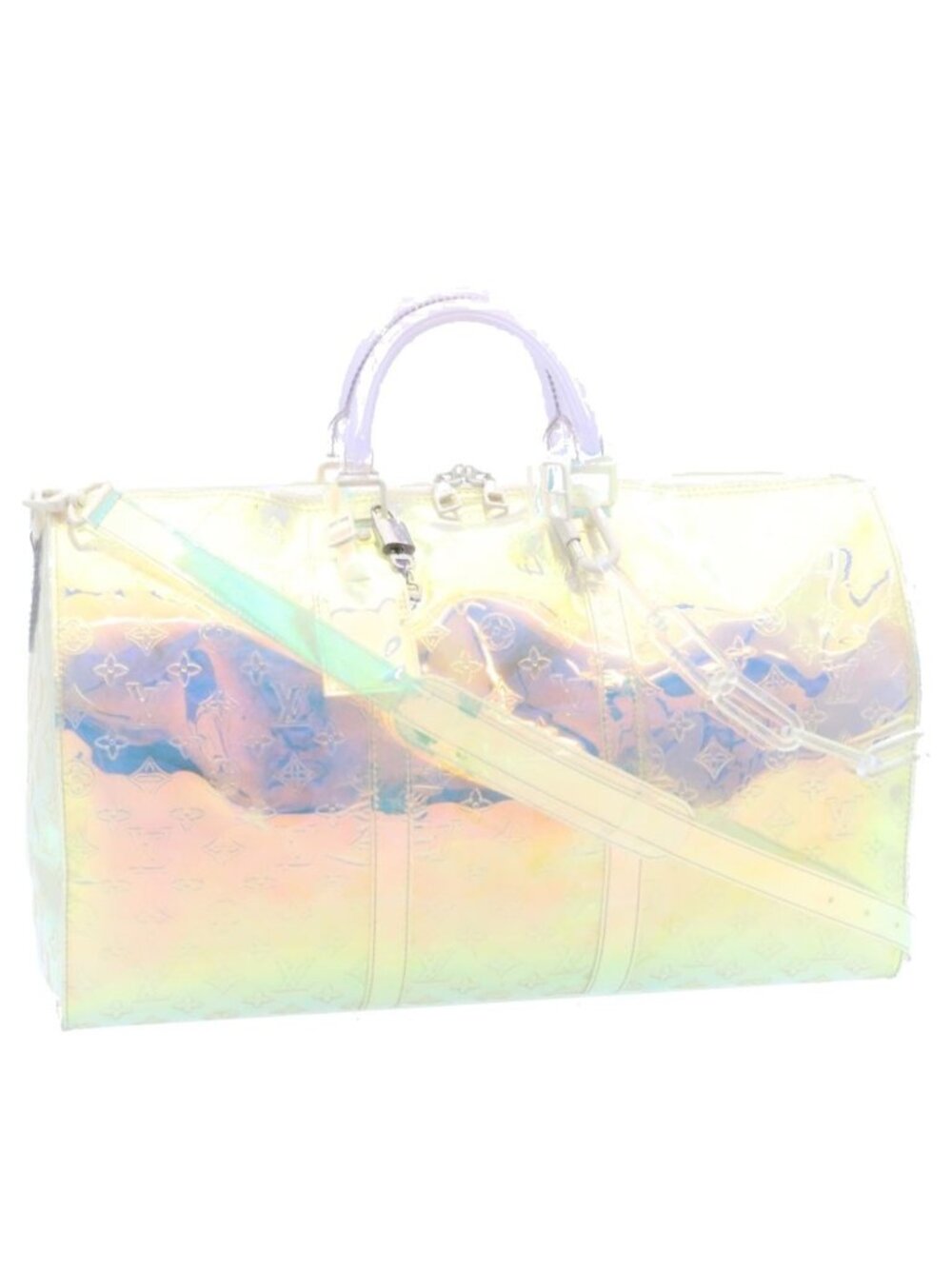 LOUIS VUITTON Monogram Prism Keepall Bandouliere 50 BostonBag M53271